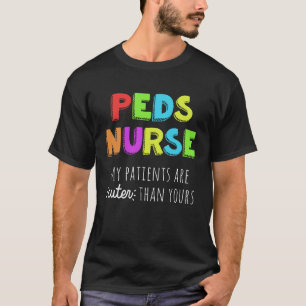 Camiseta Enfermera pediátrica de PEDS colorida RN