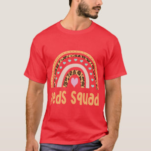 Camiseta Enfermera pediátrica Rainbow Peds Squad Pediátrico