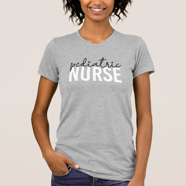 Camiseta Enfermera pediátrica regalo de agradecimiento para (Anverso)