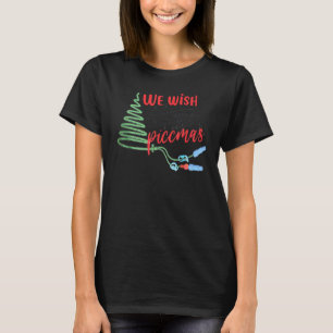 Camiseta enfermera PICC Navidad Acceso Vascular UCI Enferme