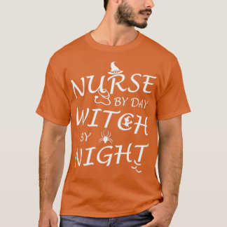 Camiseta enfermera por día bruja por noche 23