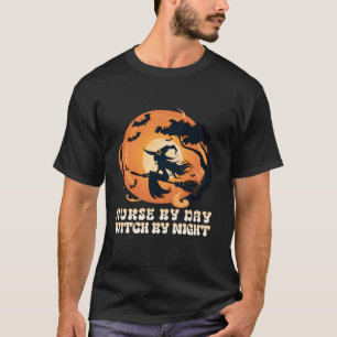 Camiseta Enfermera Por Día Bruja Por Noche Halloween RN NIC