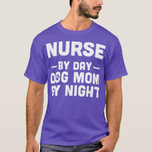 Camiseta Enfermera Por Día Gato Mamá Por Noche 2124