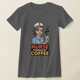 Camiseta Enfermera Potenciada por Café