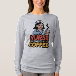 Camiseta Enfermera Potenciada por Café