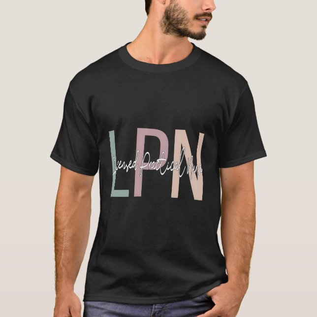 Camiseta Enfermera Práctica Boho LPN Enfermera (Anverso)
