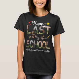 Camiseta Enfermera Práctica con Licencia Lpn Feliz Colegio 