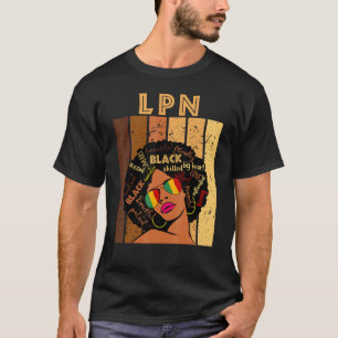 Camiseta Enfermera Práctica Licenciada LPN Mujeres Afro His