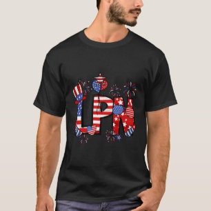 Camiseta Enfermera Práctica Lpn Bandera Estadounidense 4 De