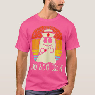 Camiseta Enfermera practicante de Halloween Boo Crew, Enfer