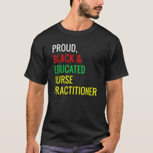 Camiseta Enfermera Practicante Educada Orgullosa Negra Dive