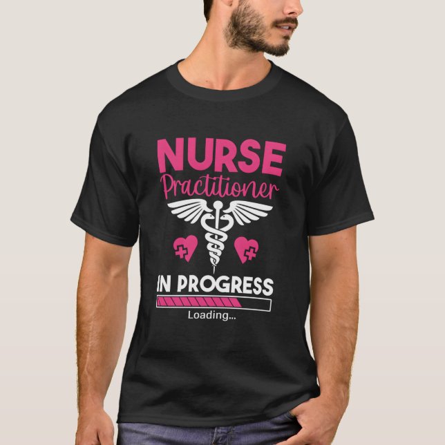 Camiseta Enfermera Practicante en Progreso Estudiante de En (Anverso)