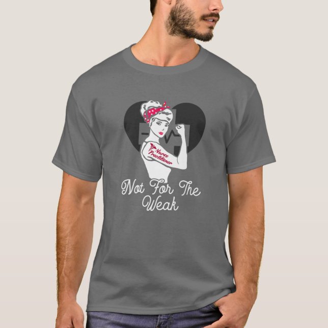 Camiseta Enfermera Profesional - No Por El Fuerte Débil - N (Anverso)