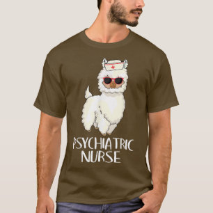 Camiseta Enfermera psiquiátrica Llama Rn Psych Nur