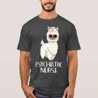 Camiseta Enfermera psiquiátrica Llama Rn Psych Nur