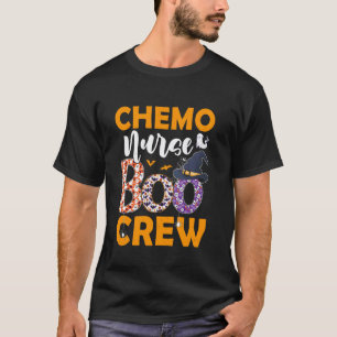 Camiseta Enfermera Quimioterapia Boo Crew Espeluznante Boo