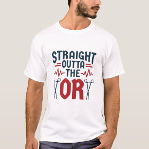 Camiseta Enfermera quirúrgica de cirujano de la OR