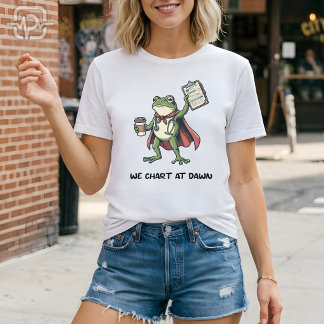 Camiseta Enfermera Rana Divertida Nosotros Graficamos al Am