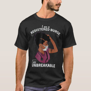 Camiseta Enfermera registrada Enfermera negra fenomenal Enf