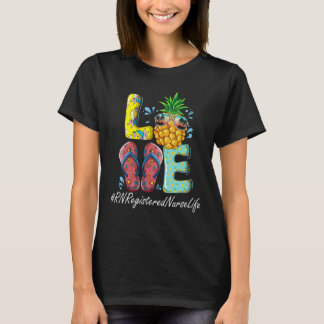 Camiseta Enfermera registrada Rn Hola Verano Feliz último d