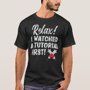 Camiseta Enfermera registrada vio un tutorial de atención m