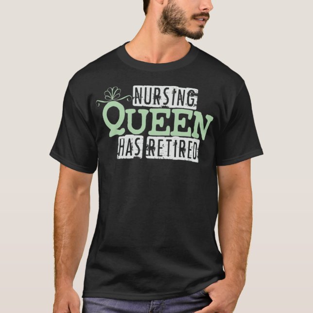 Camiseta Enfermera Reina Enfermería de Jubilación Atención  (Anverso)