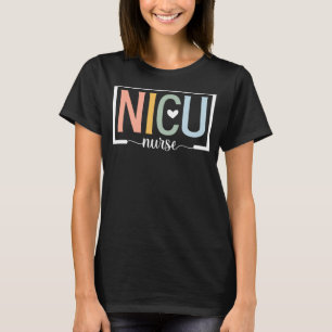 Camiseta Enfermera retro de la NICU Equipo neonatal de arco