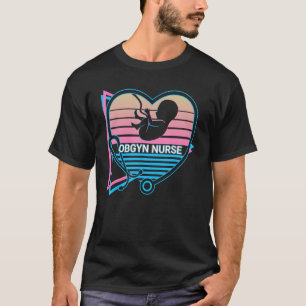 Camiseta Enfermera Retro de Obstetricia y Ginecología OBGYN