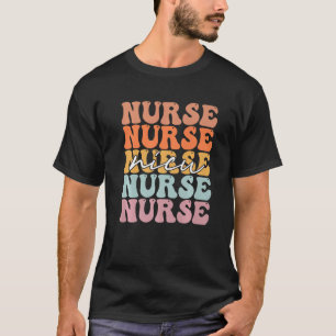 Camiseta Enfermera Retro NICU UCI Leopardo Enfermera de NIC