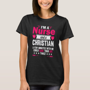 Camiseta Enfermera Rn Lvn Cna Graduada Cristiana Genial Gra