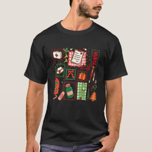 Camiseta Enfermera RN UCI ER Enfermería Navidad Xmas Vibrac