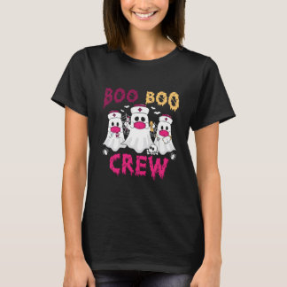 Camiseta Enfermera rosa de Boo Boo Crew Fantasma de Hallowe