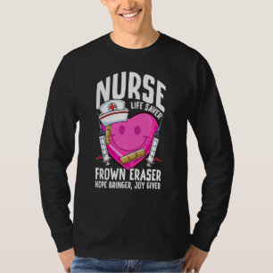 Camiseta Enfermera Salvavidas Borra Sonrisas Escuela de Enf