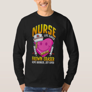 Camiseta Enfermera Salvavidas Borra Sonrisas Escuela de Enf