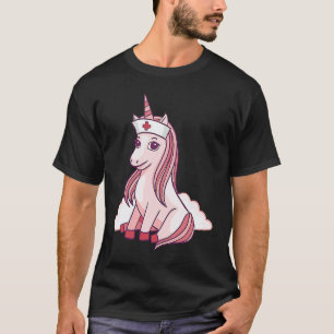 Camiseta Enfermera Salvavidas Enfermería Unicornio Medicina