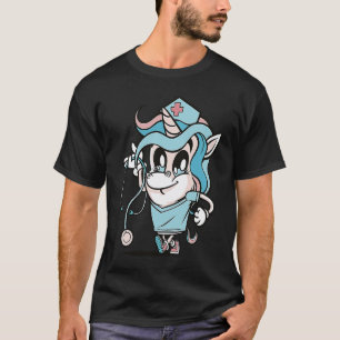 Camiseta Enfermera Salvavidas Enfermería Unicornio Medicina