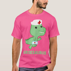 Camiseta Enfermera Saurus Shirt Dinosaur Dino Nurse Enferme