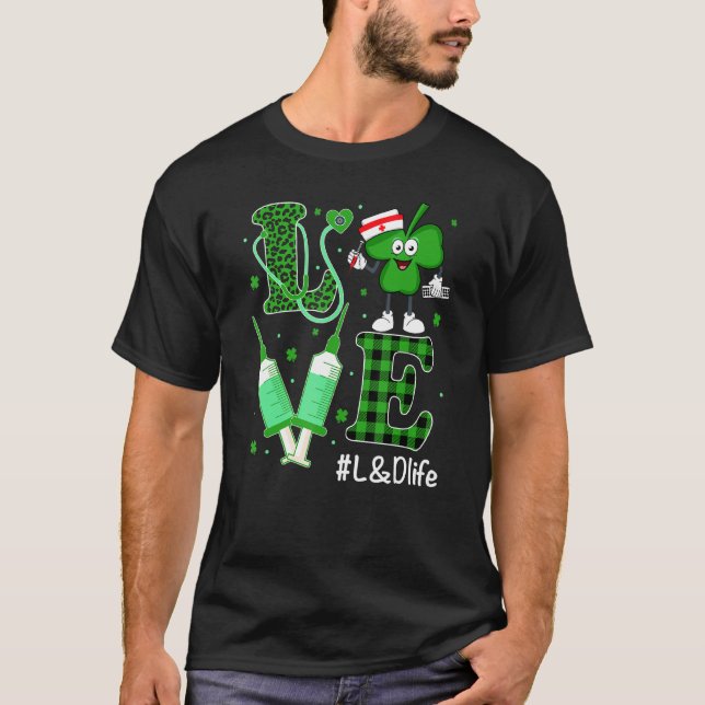Camiseta Enfermera St Patrick S Day Enfermera irlandesa Sha (Anverso)