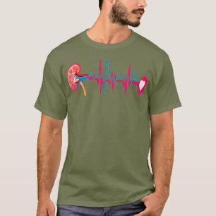Camiseta Enfermera técnica de diálisis - latido del riñón _