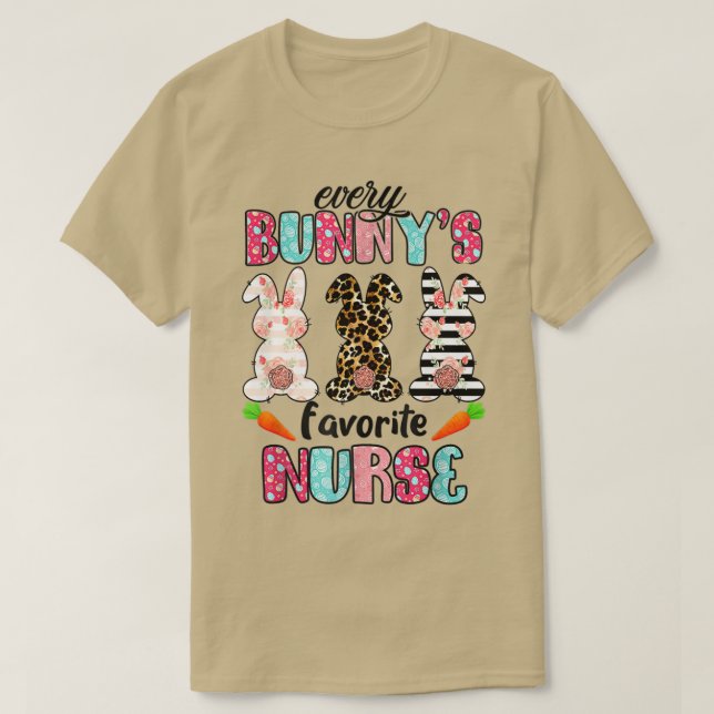 Camiseta Enfermera Todos Los Bunnys Son Bunnies De Enfermer (Diseño del anverso)
