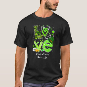Camiseta Enfermera Trabajadora Social Clínica Vida Amor Cor