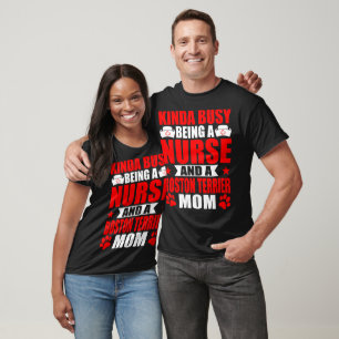 Camiseta Enfermera un regalo de mamá de gato de perro de Bo