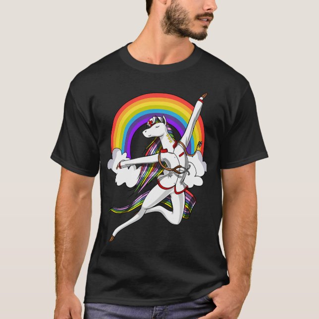 Camiseta Enfermera Unicornio (Anverso)