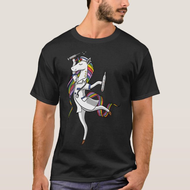 Camiseta Enfermera Unicornio (Anverso)