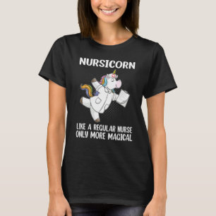 Camiseta Enfermera unicornio divertida corona de Enfermería