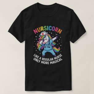 Camiseta Enfermera Unicornio Energía Brillante y Mágica