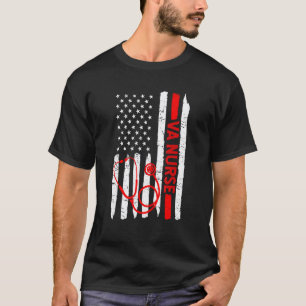 Camiseta Enfermera VA estadounidense Estetoscopio Genial Hi