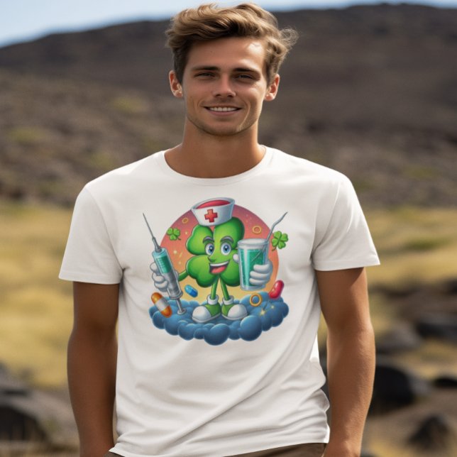 Camiseta Enfermera verde Shamrock (Subido por el creador)