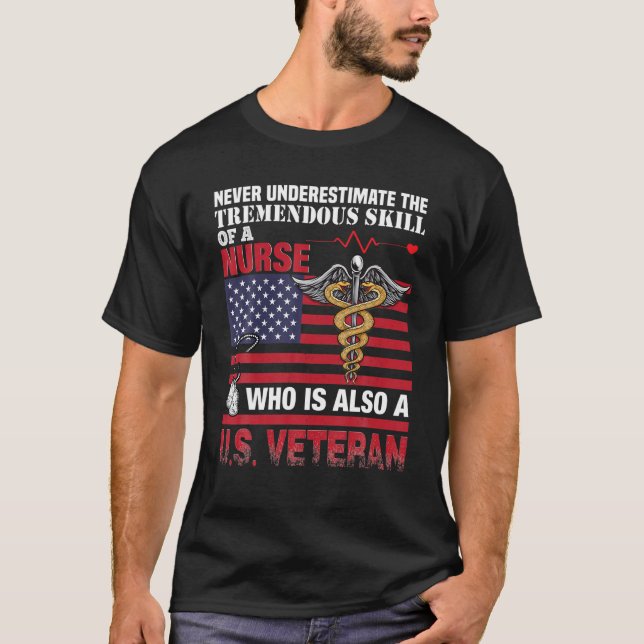 Camiseta Enfermera Veterana de Estados Unidos (Anverso)