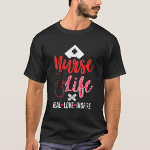 Camiseta Enfermera Vida Estetoscopio Clínica Cn